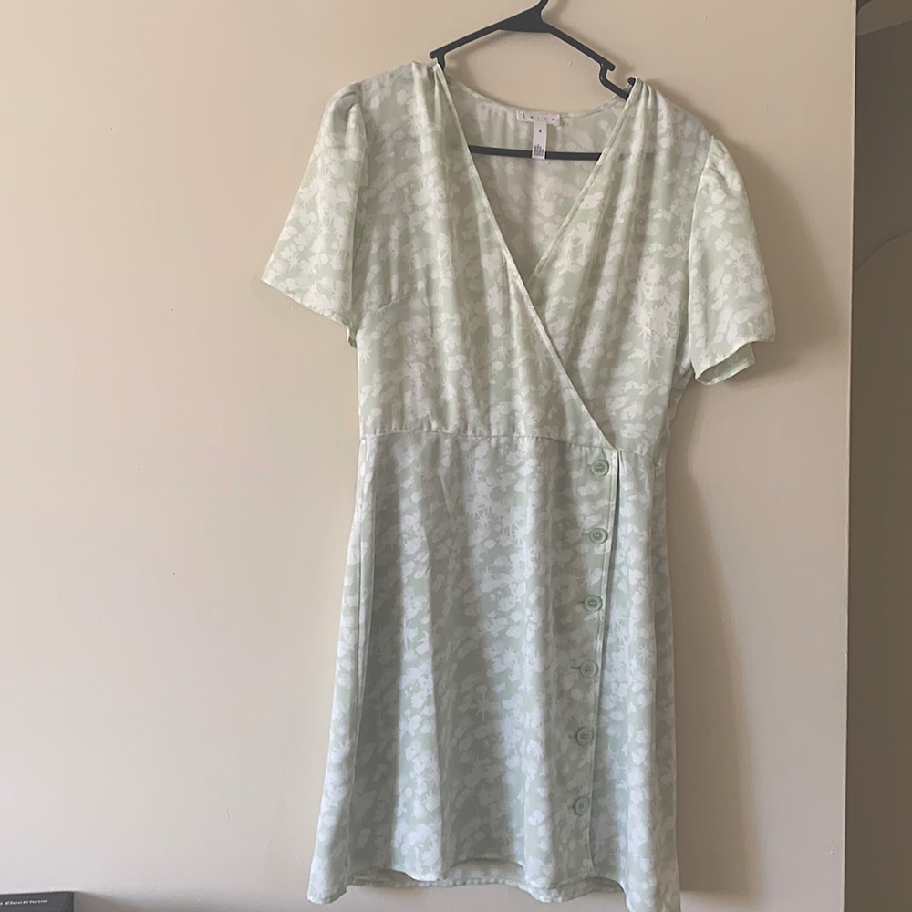 Leith Spring Dress - Light Olive